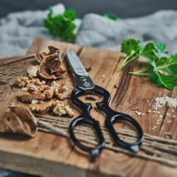 ZWILLING | Multi-Purpose Kitchen Scissors – 200 mm - Stainless Steel - Bottle & Lid Opener - Black