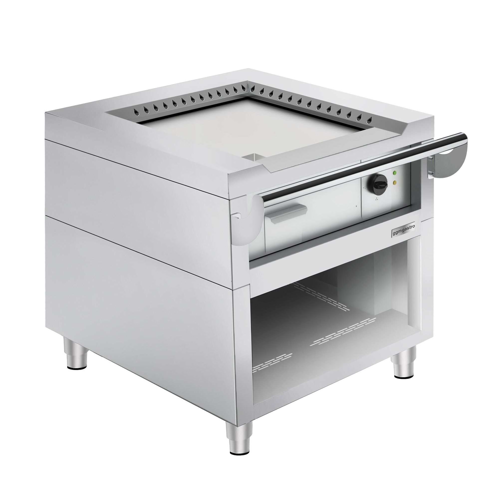 Griglia Teppanyaki a gas - 8,5 kW - Piastra liscia per grigliare