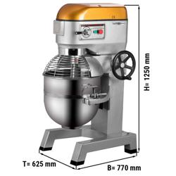 Planetaarinen yleiskone - 60 l - 2,24 kW - sisältää 3 sekoituspäätä