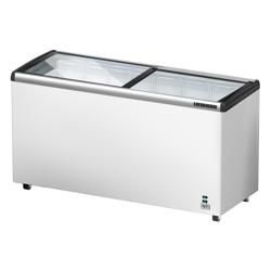 LIEBHERR commercial chest freezer - 355 litres - with sliding glass lid - white