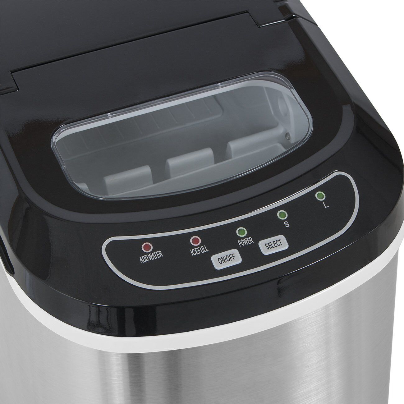Machine à glaçons - Cylindre creux - 12 kg/24 h - Argent
