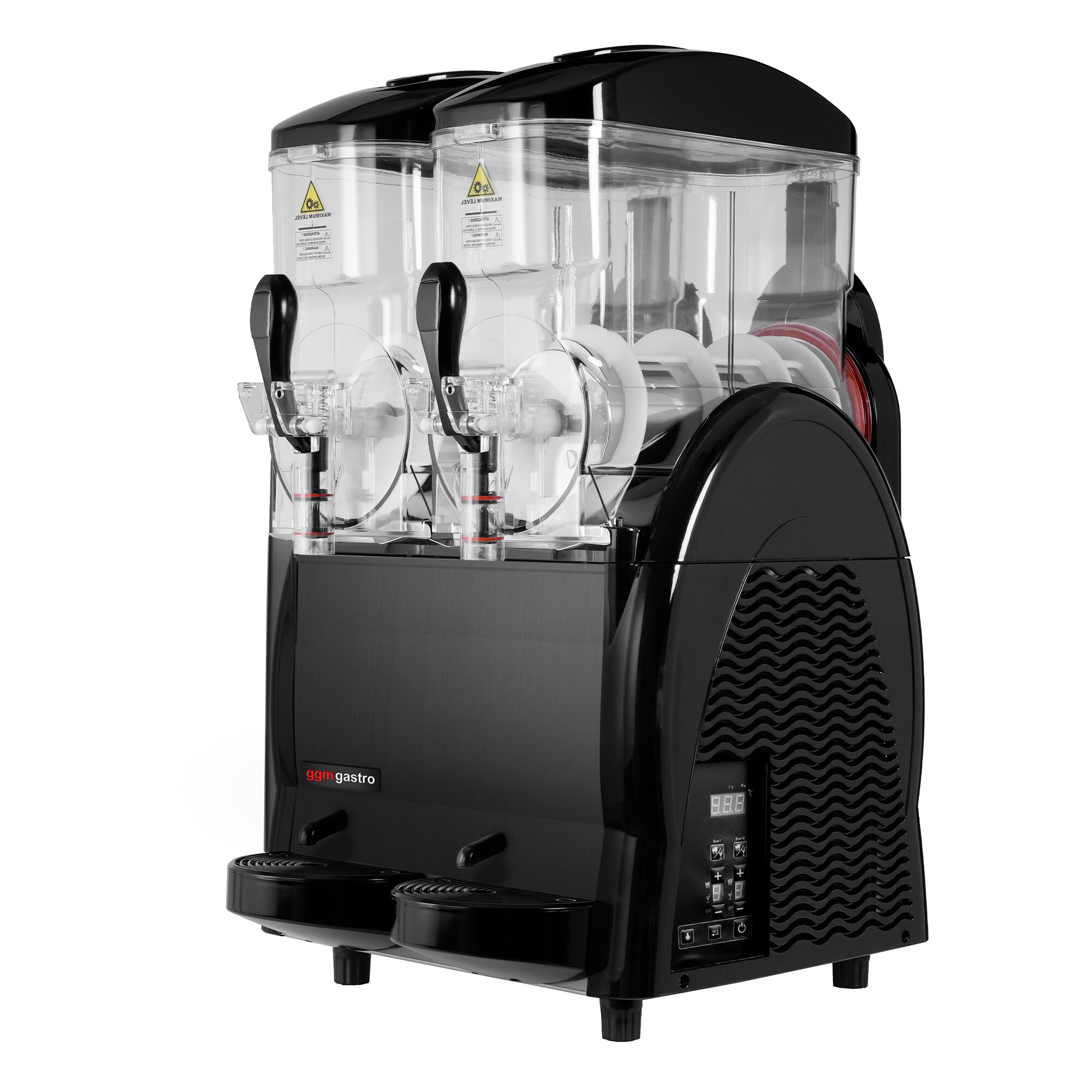 Machine à granita Professionnelle - 2x 12L - 880W - Noir