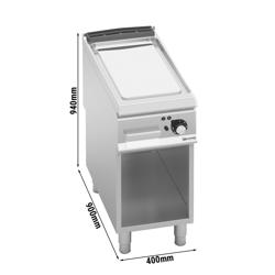 Fry Top Elettrico Professionale - 6,8 kW - Liscio - incl. sottotelaio