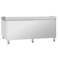 Pizzawerkbank PREMIUM PLUS - 1980x1139mm - met granieten werkblad - met 2 deuren & 3 laden