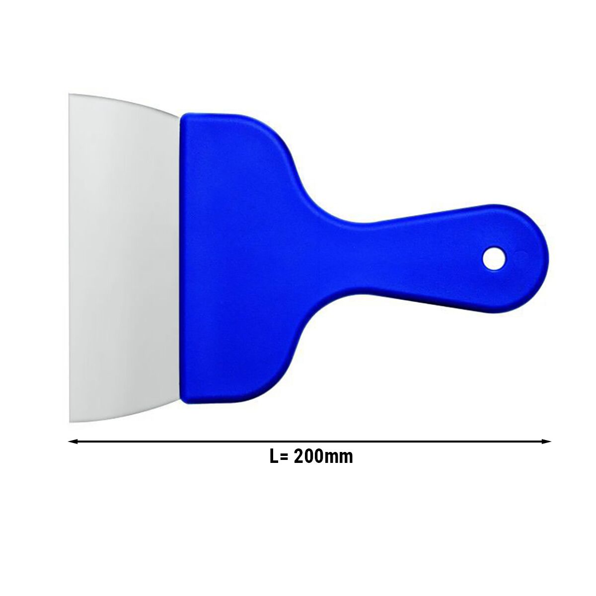 Couteau spatule droit - Acier inoxydable - Lame : 120mm - Longueur : 200mm