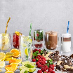 ZWILLING | SORRENTO - مصاصات زجاجية - مستقيمة - ملونة