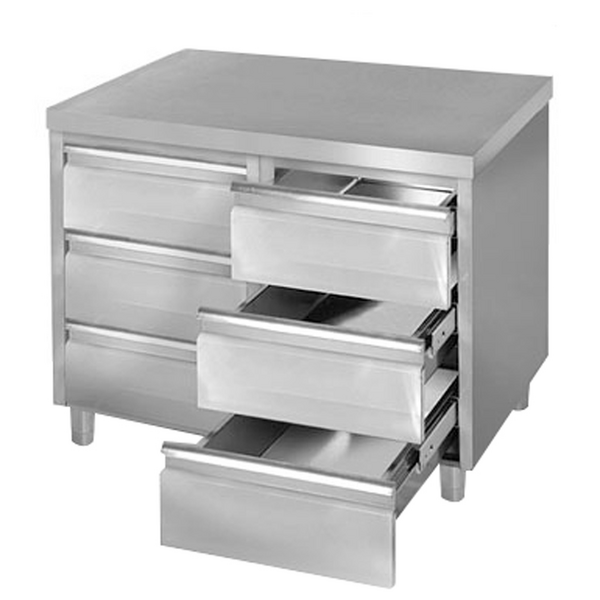 Çekmeceli Çalışma Tezgahı PREMIUM - 6 Çekmeceli - 1000x600mm