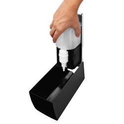 AIR-WOLF | Dozator sredstva za čišćenje WC daske sa senzorom - 500 ml - Plemeniti čelik mat crne boje