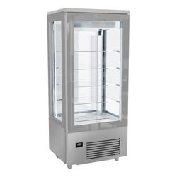 Vriesvitrine - panoramisch - 400 liter - 800mm - 1 glazen deur - met 5 glazen plateaus - NL