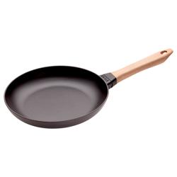 STAUB | PANS - Koekenpan met houten handvat - Ø 260mm - Gietijzer - Zwart
