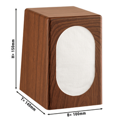 Dispensador de servilletas - aspecto madera