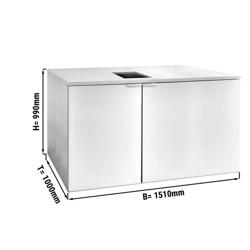 Frigo Fusti senza gruppo frigorifero (predisposto per unità remota) - 6x50L - 1510x1000mm