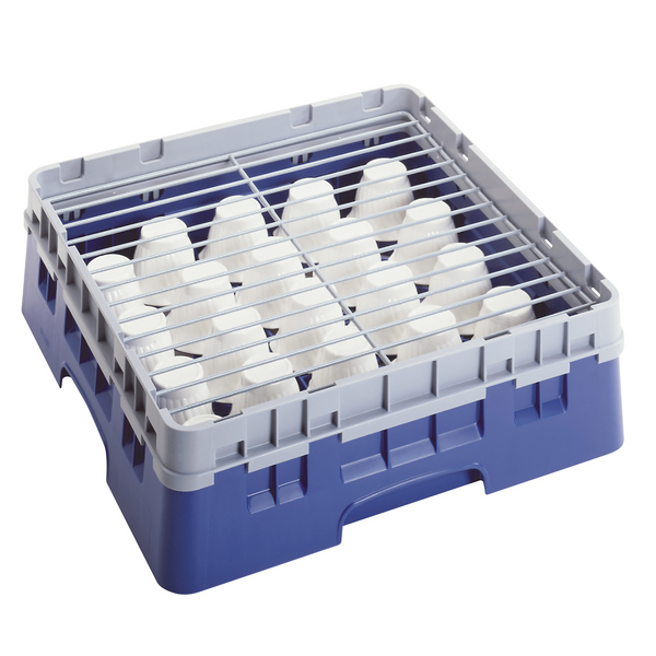 (6 bucăți) CAMBRO | CAMRACK® - Grilă de acoperire pentru coșul de bază - 500x500mm - Gri