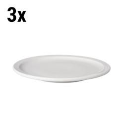 (3 pièces) BUDGETLINE - Assiette - plate Mammoet - Ø 240 mm - Blanc         