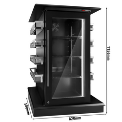 Conferentiekoelkast - 820mm - 110 liter - met 1 glazen vleugeldeur