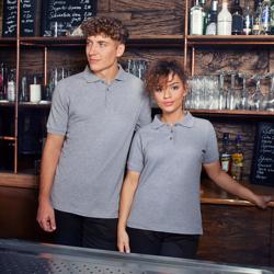 KARLOWSKY | Ladies Workwear Polo Shirt Basic – Light Grey - 3XL - 100% Cotton - 60°C Wash