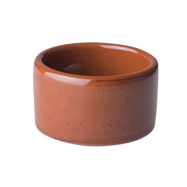 (12 pièces) CLASSICO - Pot à beurre Tapas - Ø 50mm - Marron