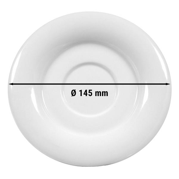 (12 pezzi) SELTMANN WEIDEN | Piattino - Ø 145 mm - Bianco/Semplice