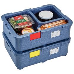 CAMBRO | Cam GoBox® Meal Transport Box – 4‑compartment – 485×350×165 mm – Blue