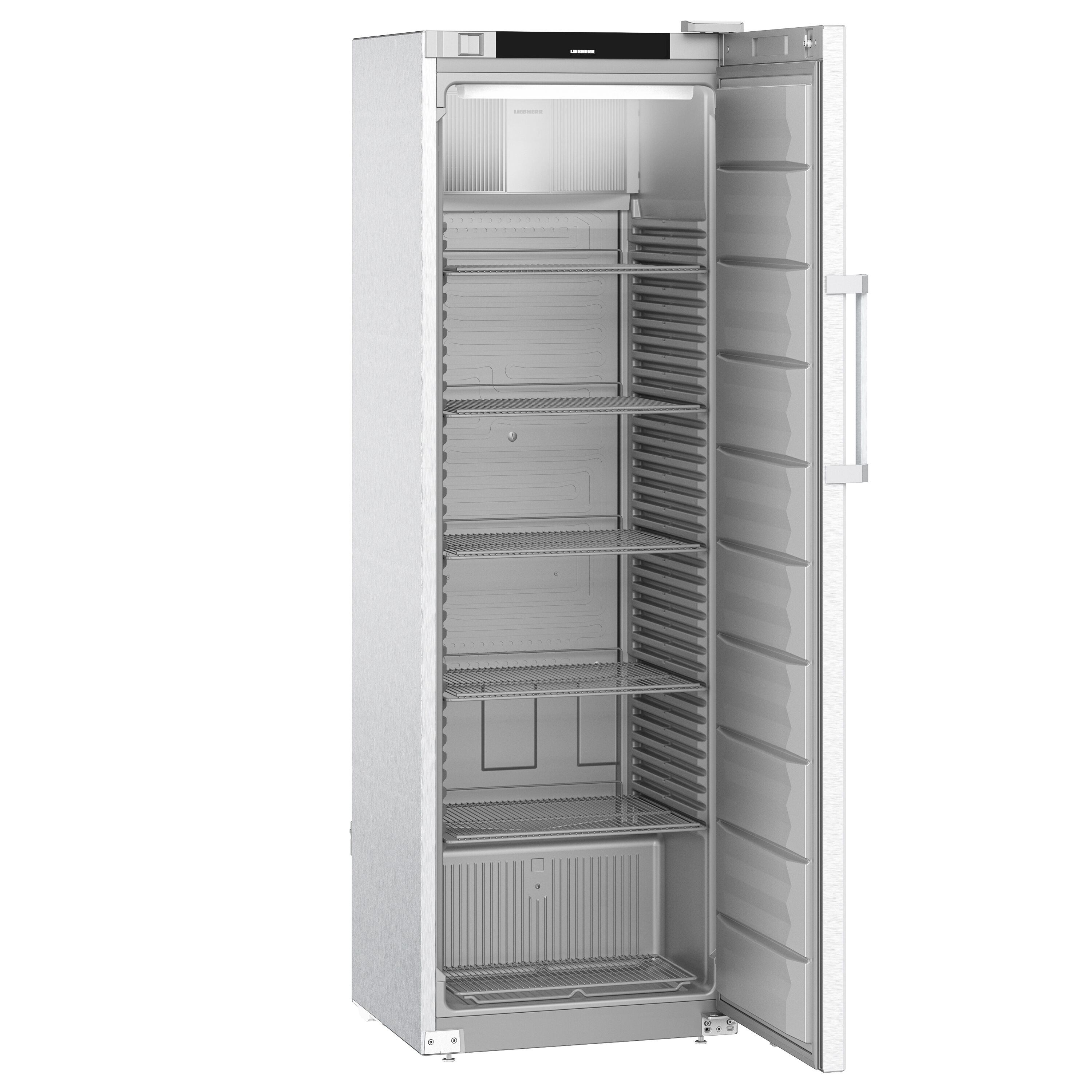 LIEBHERR | Réfrigérateur en inox PERFECTION – 420 litres – Intérieur en plastique – avec 1 porte