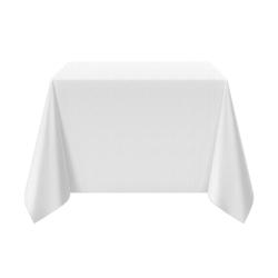 (30 pz) Tovaglia damascata Porto - motivo Diamante - 130x130cm - Bianco