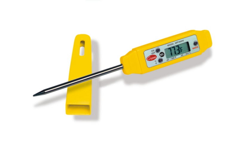 Thermomètre à sonde - Numérique - Étanche - avec alarme de température        