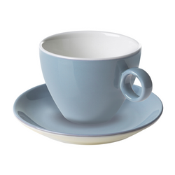 (6 stuks) BART COLOUR CAFE - Cappuccino schotel - Ø 155mm - Lichtblauw