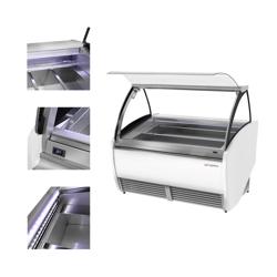 Vitrine à glace Leo – 1640 mm – avec éclairage LED – pour 16 bacs de 5 L