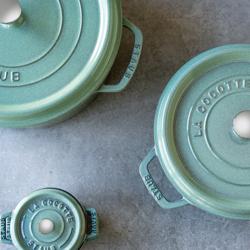 STAUB | LA COCOTTE - Mini kookpot - Ø 100mm - Gietijzer - Saliegroen
