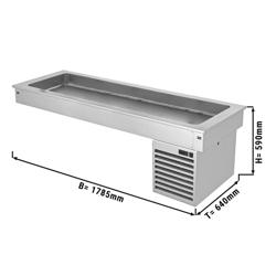 Wanna chłodnicza do zabudowy – 1800 mm – od +2 do +8 °C – 5 pojemników GN 1/1 – 410 W