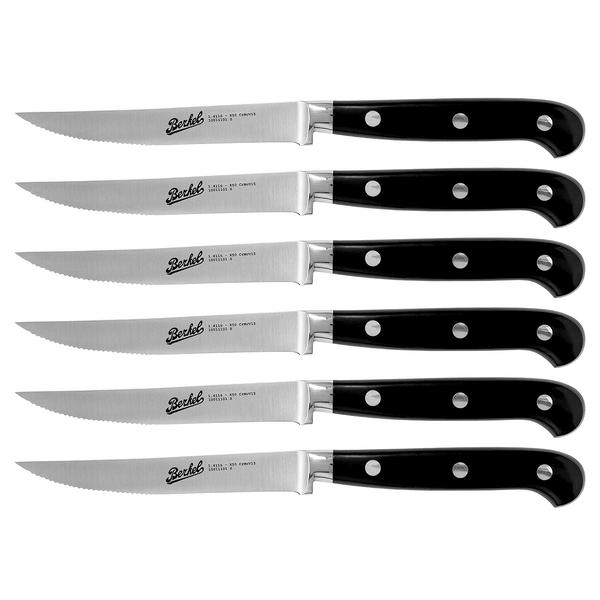 BERKEL | ADHOC - Set da bistecca - 6 pezzi - seghettato - Lama: 110 mm