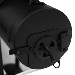 Affumicatore a freddo portatile - Professionale - 237x127mm - con 1 graticola - su ruote - Nero