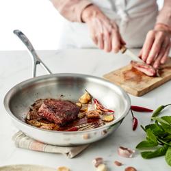 DEMEYERE | Proline 7 Stainless Steel Frying Pan – Ø 24 cm - 7-Ply - Induction/Oven/Dishwasher Safe