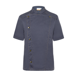 KARLOWSKY | Koksjas Met Korte Mouwen Jeans Stijl - Vintage Zwart - maat: 56