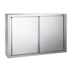 Seinäkaappi ruostumattomasta teräksestä PREMIUM - 1200x400mm - liukuovi - korkeus 1000mm