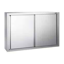 Armoire murale en acier inoxydable PREMIUM - 1200x400mm - avec portes coulissantes - 1000mm de haut