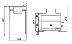 Chip Scuttle - 1.17 kW - 1x GN 1/2