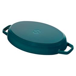 STAUB | SPECIALITIES - Plat à four avec couvercle - ovale - 330mm - Fonte - La-Mer         
