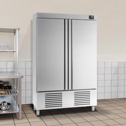 Armoire réfrigérée positive Inox AISI 304 PREMIUM PLUS - 1110 L - avec 2 portes