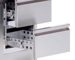 Koelwerkbank ECO - 1360x700mm - met 1 deur & 2 laden & met achterwand