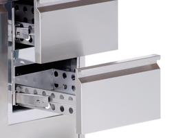 Commercial Counter Fridge ECO - 1360x700mm - with 1 door - 2 drawers [GN 1/1] - capacity 282 litres