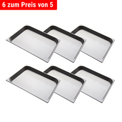 Edelstahl GN-Behälter 2/1 - Höhe: 65mm