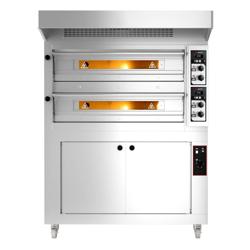 Horno para pizza - 6 + 6x33 cm- incluye campana y gabinete de fermentación