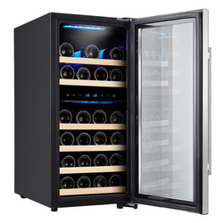 Wijnkoelkast - 2 klimaatzones - 100 liter - max. 33 flessen