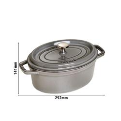 STAUB | LA COCOTTE - Cocotte - oval - 230mm - Gusseisen - Graphit-Grau