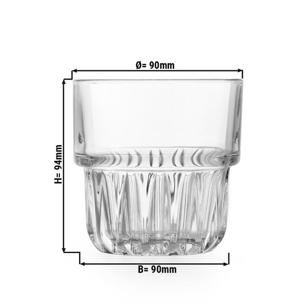 (12 Stück) Allzweck Trinkglas - EVEREST - 355ml - Transparent