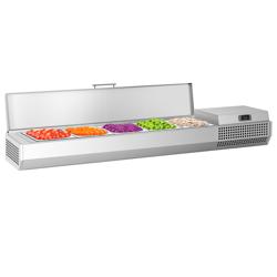 Vetrina Refrigerata Porta Ingredienti / Vetrina Gastronorm PREMIUM PLUS - 1493x413mm - 5x GN 1/3