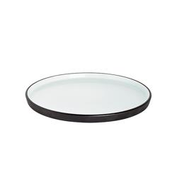 (6 db) Cosmic - Lapostányér - kerek - porcelán - Ø 20 cm - fekete