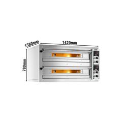 Commercial Electric pizza oven - 9+9x 33cm - Manual