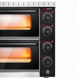 Horno para pizza - 4+4x 20 cm